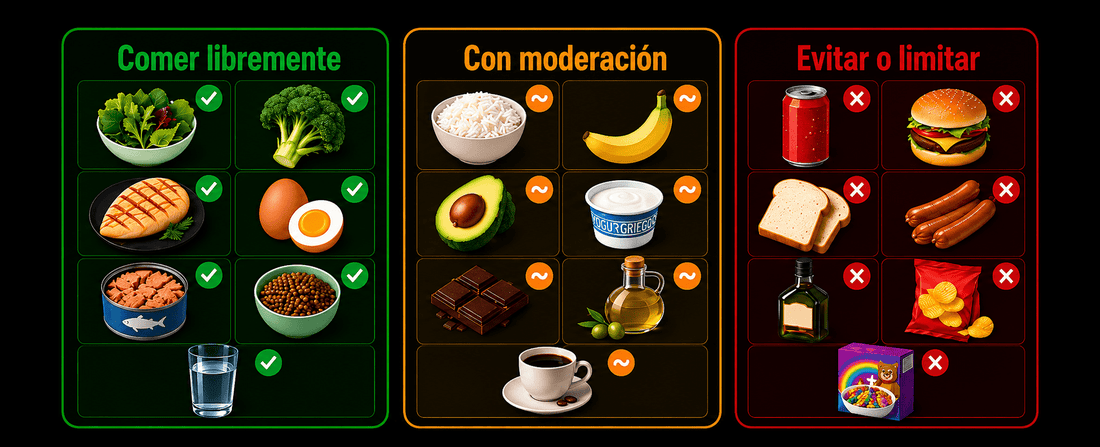 Alimentación Saludable para Entrenar: Qué Comer, Qué Limitar y Qué Evitar - catfit