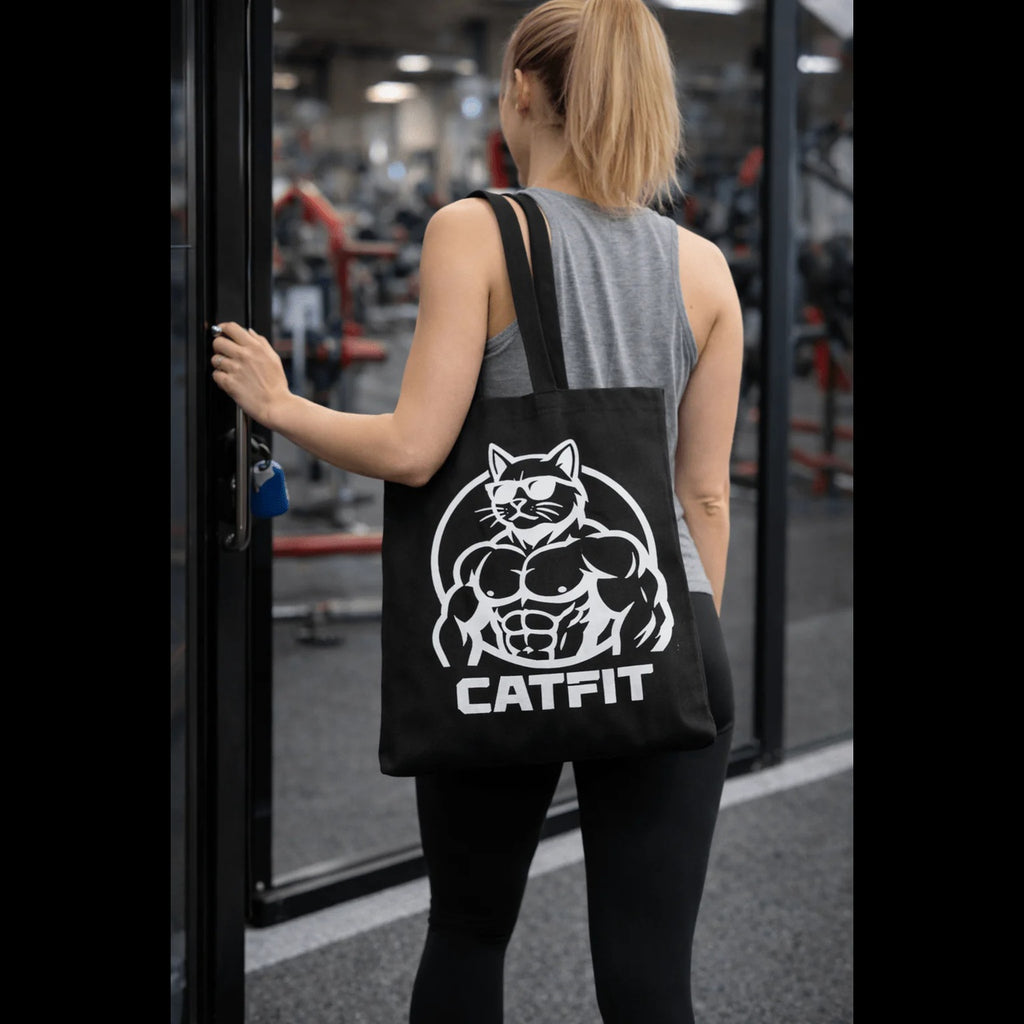 Totebag CATFIT para Gym | Bolso de Tela Resistente para Entrenamiento y Uso Diario