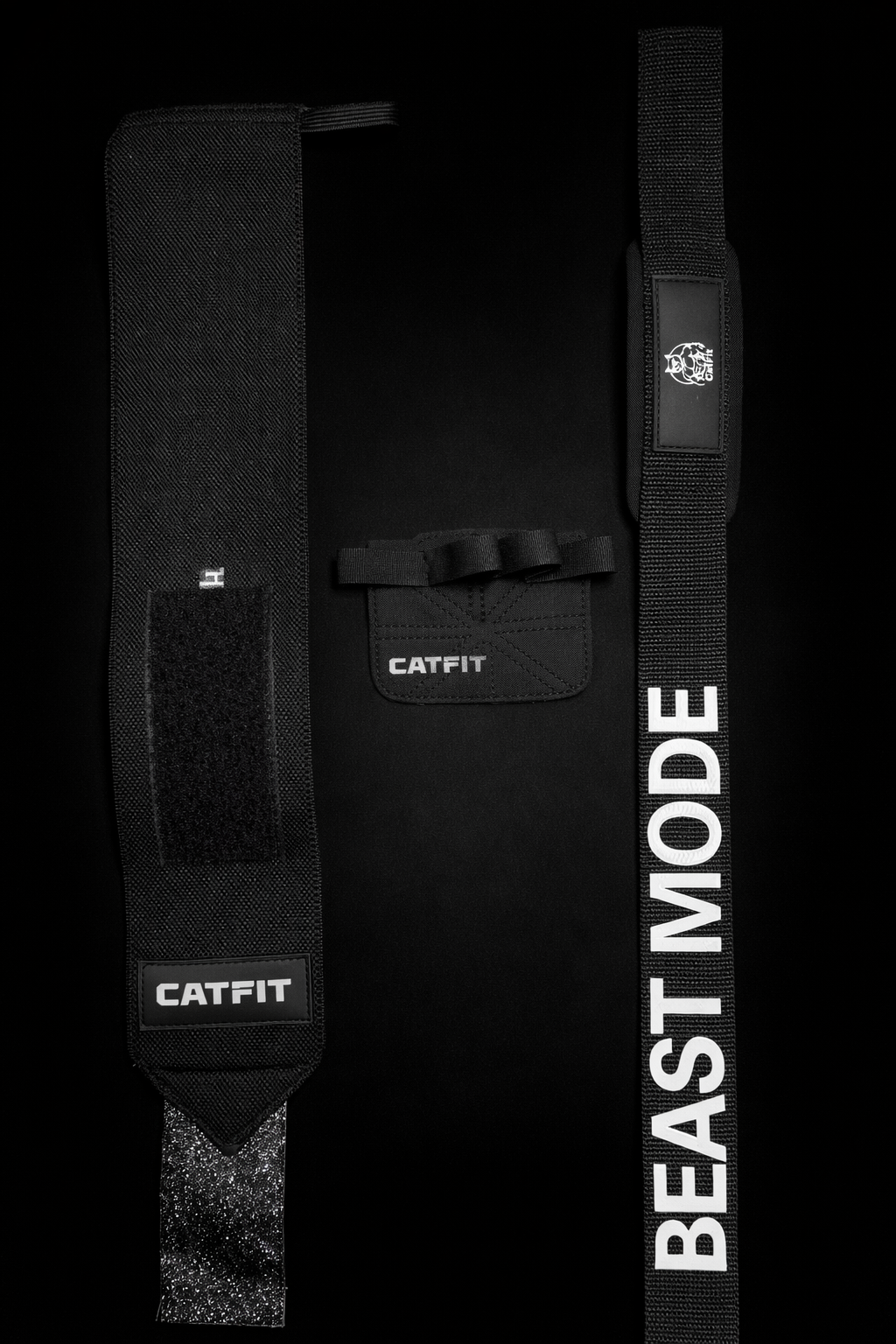 PACK BLACK Straps+Callera+Muñequera  CATFIT (Copia)