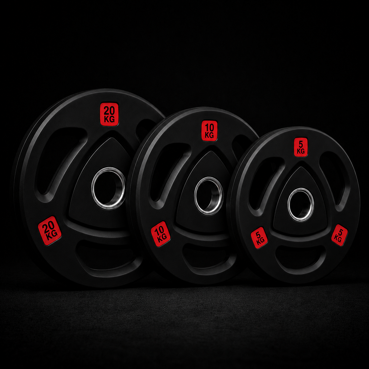 Pack Discos Olímpicos Triple Agarre 70 kg CATFIT – 50 mm