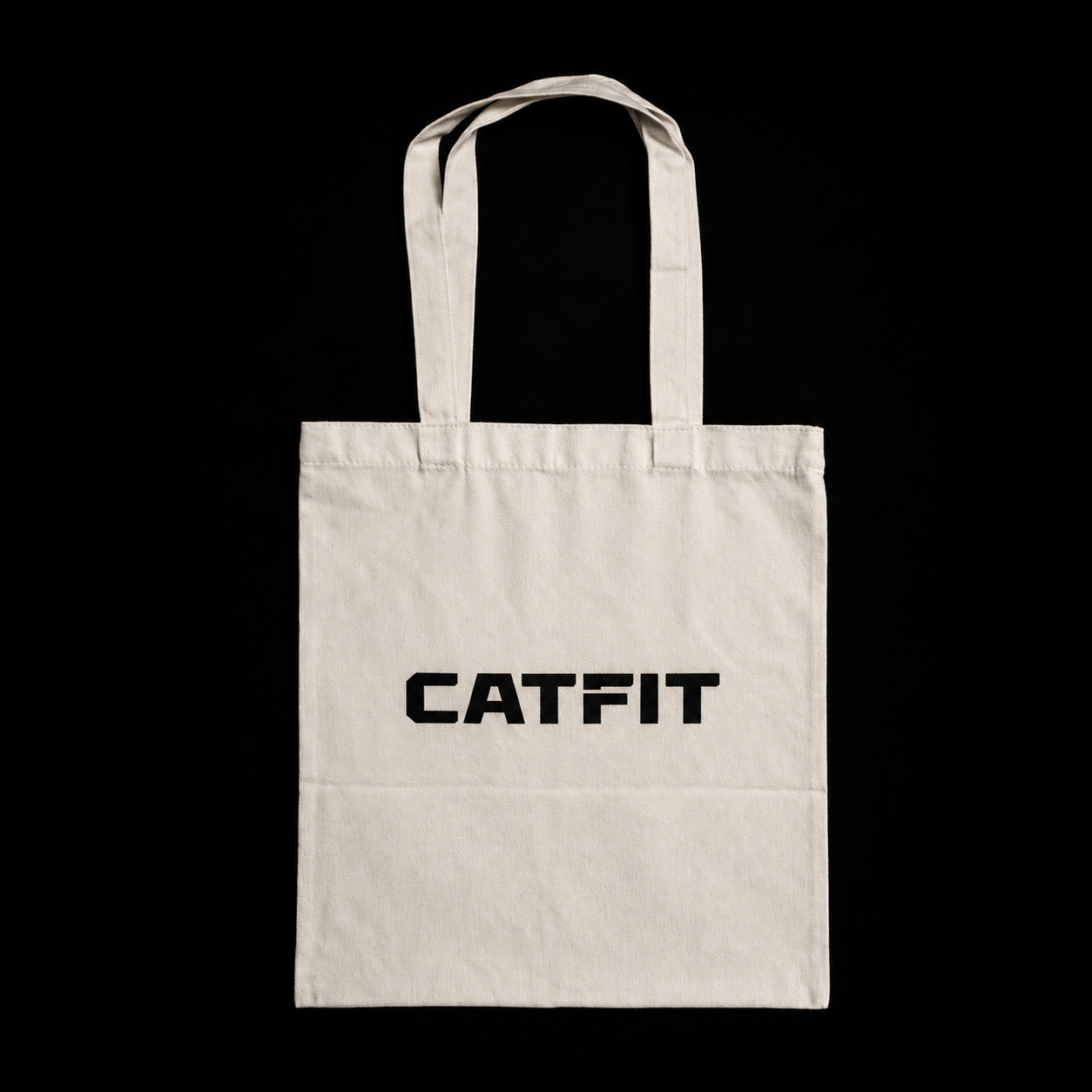 Totebag Beige CATFIT para Gym | Bolso de Tela Resistente para Entrenamiento y Uso Diario