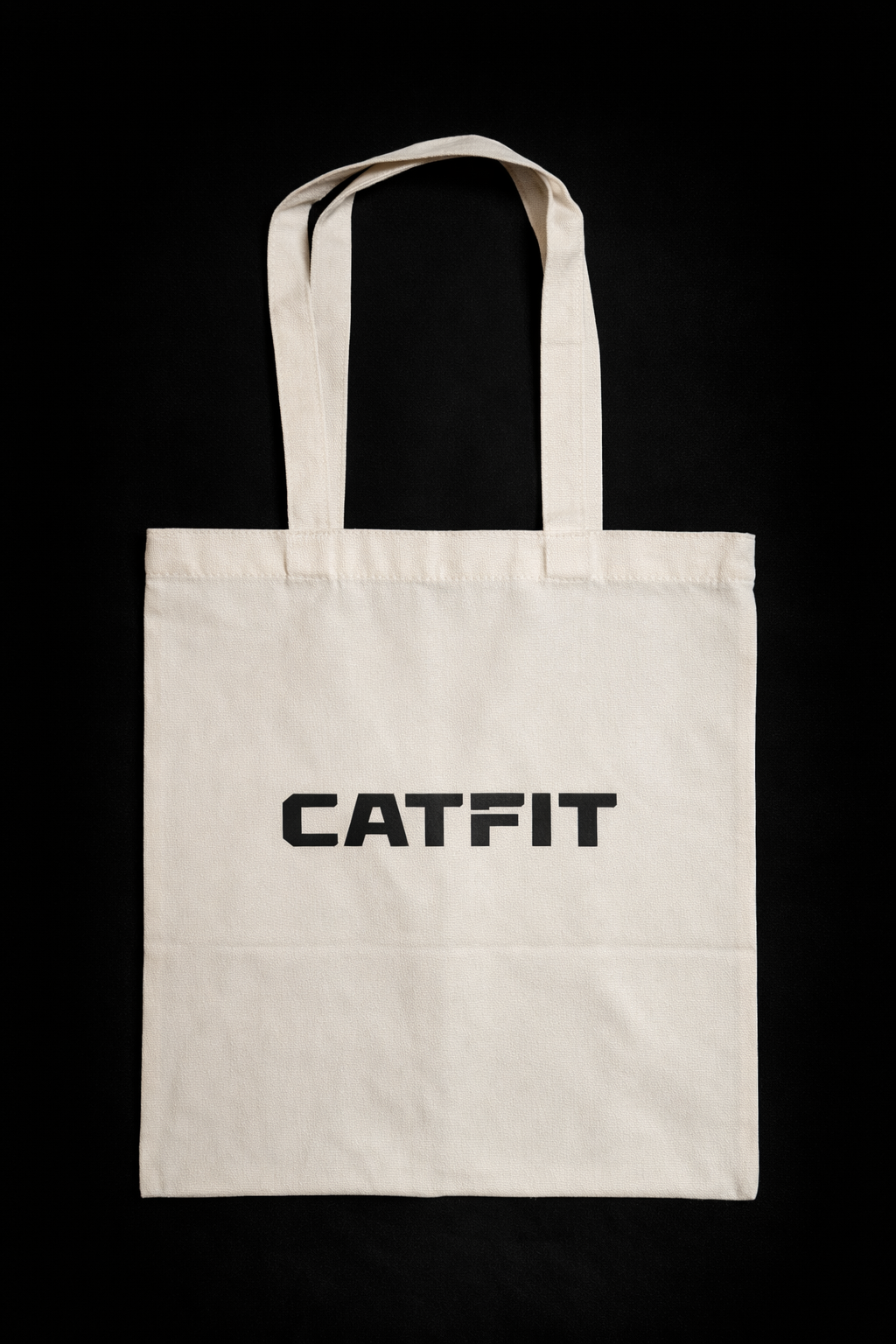 Totebag Beige CATFIT para Gym | Bolso de Tela Resistente para Entrenamiento y Uso Diario