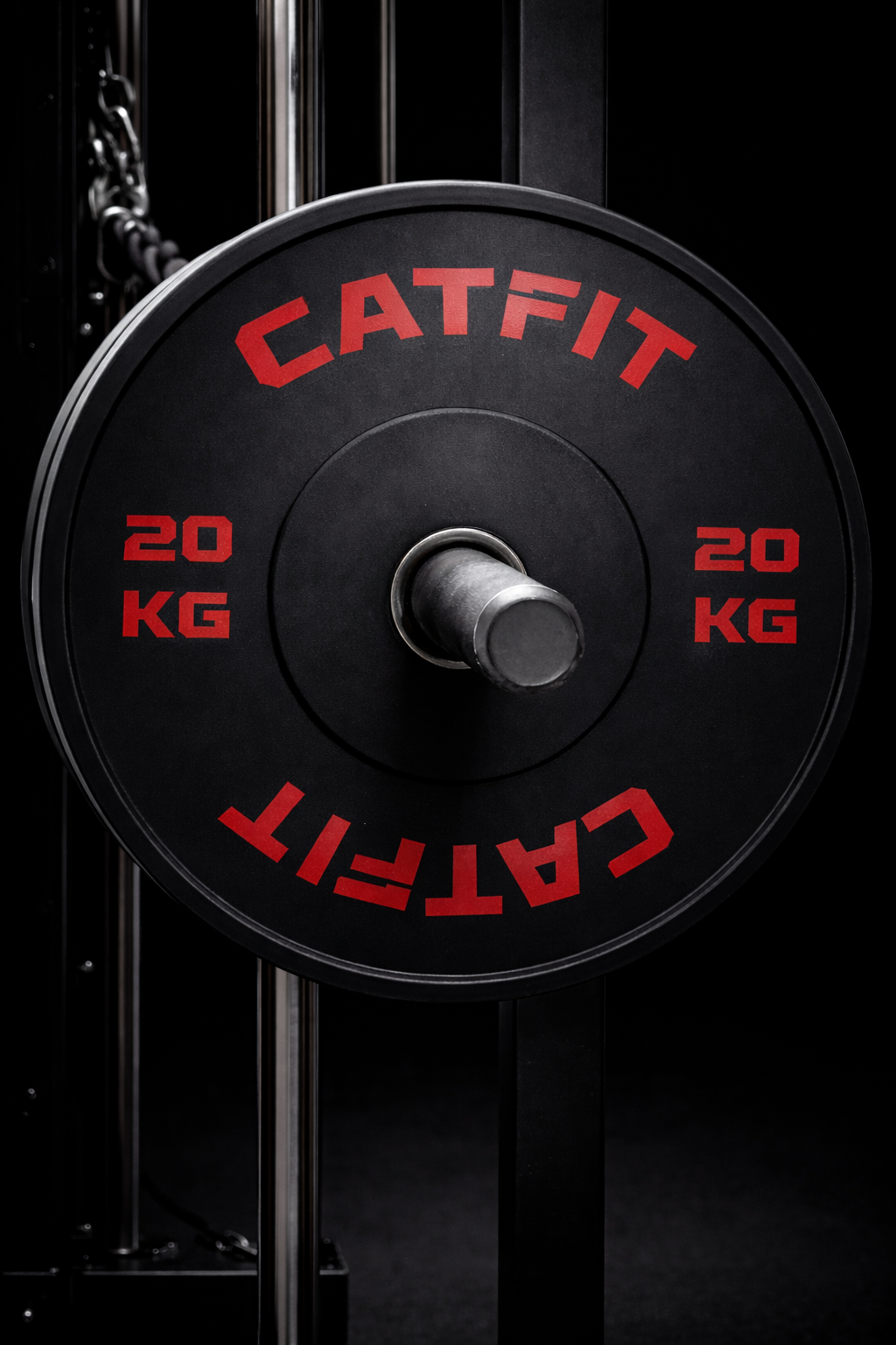 Par de Discos Bumper Olímpicos CATFIT 20 kg – 50 mm para Barras Olímpicas | Alta Resistencia