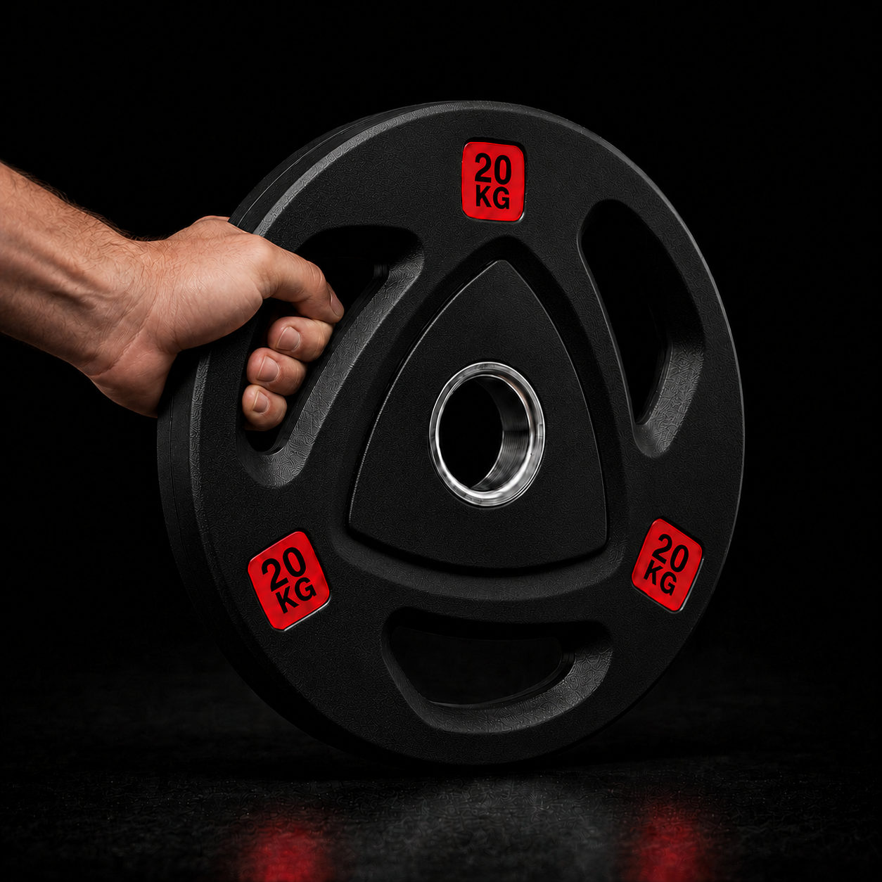 Par de Discos Triple Agarre Olímpicos CATFIT 20 kg – 50 mm