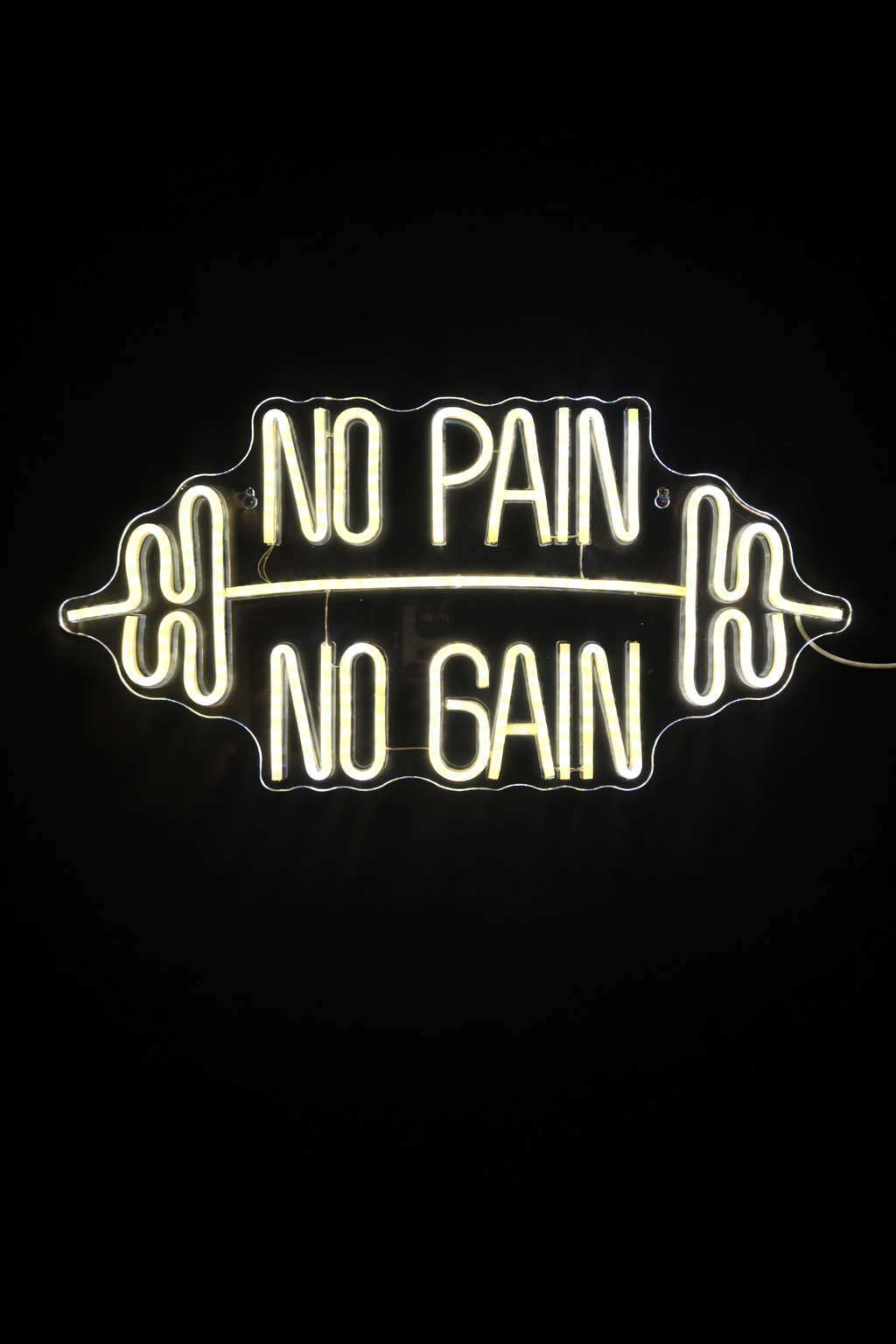 Luz neon "NO PAIN NO GAIN"