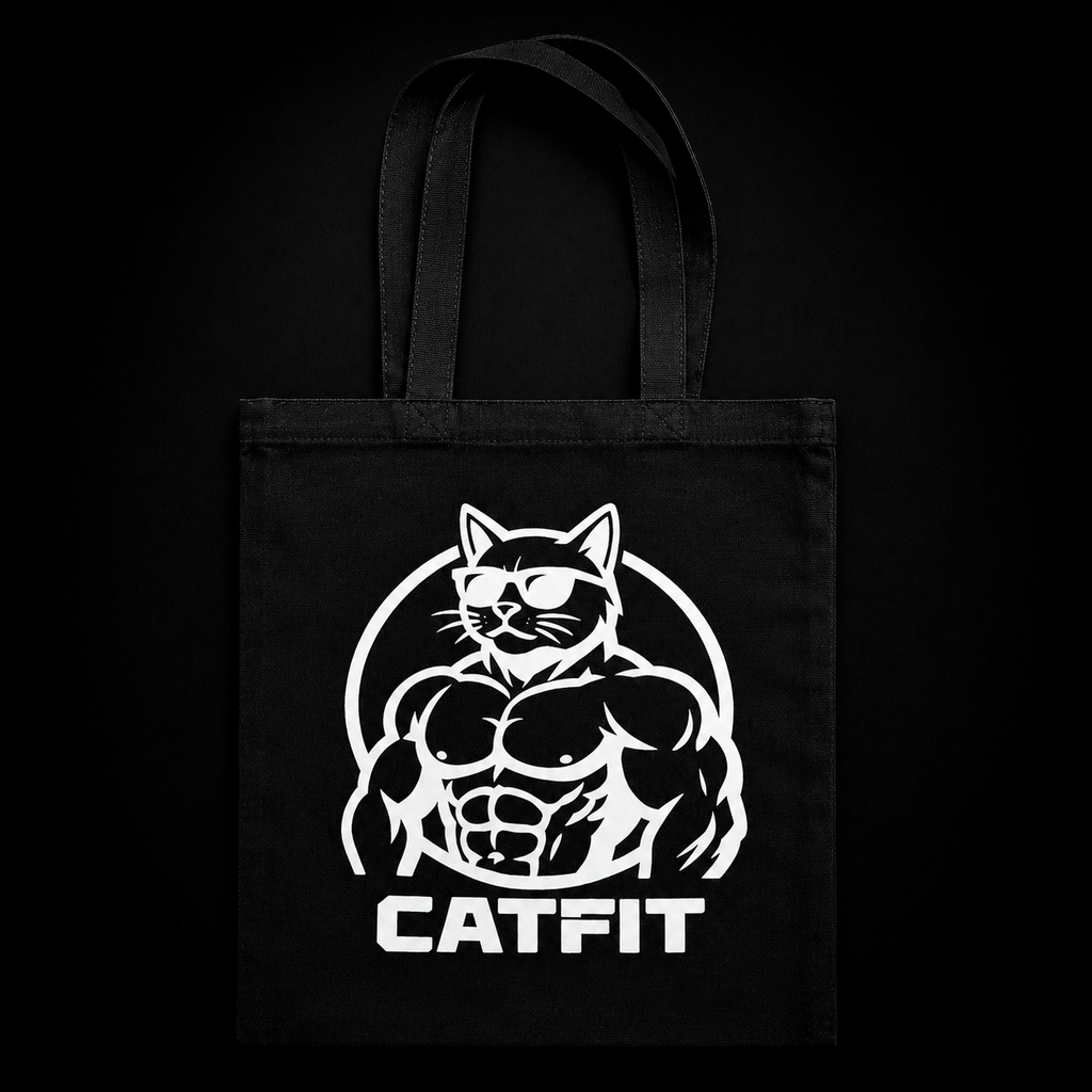 Totebag CATFIT para Gym | Bolso de Tela Resistente para Entrenamiento y Uso Diario