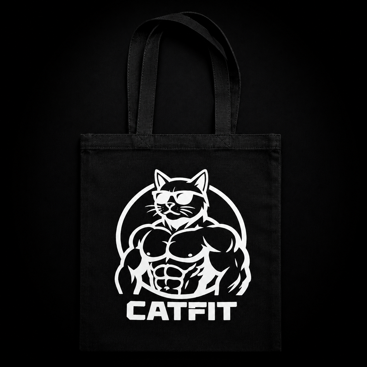 Totebag CATFIT para Gym | Bolso de Tela Resistente para Entrenamiento y Uso Diario