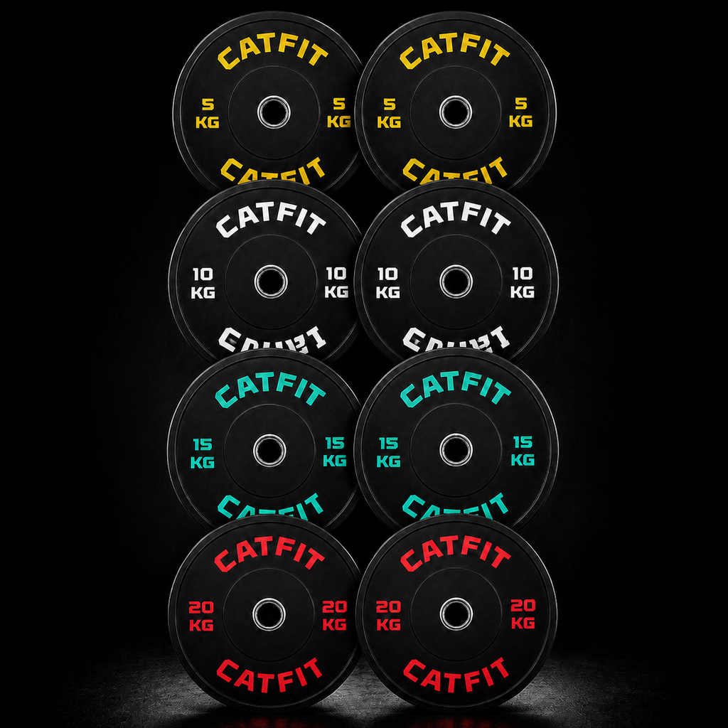 PACK DE DISCOS BUMPER OLÍMPICOS CATFIT — 100 KG