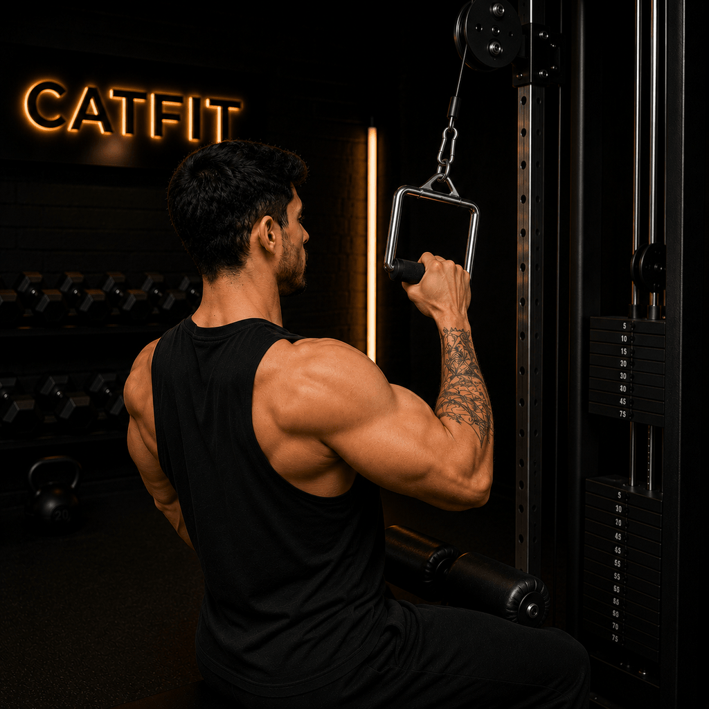 Agarre Individual en D para Polea CATFIT | Mango Giratorio Antideslizante - catfit