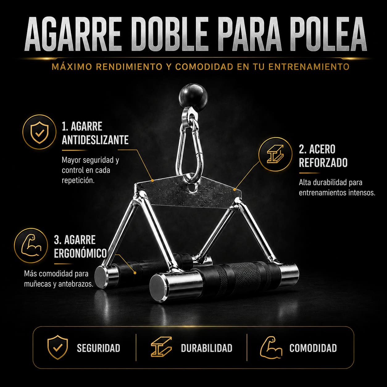 Agarre Remo Cerrado CATFIT – Accesorio de Polea - catfit