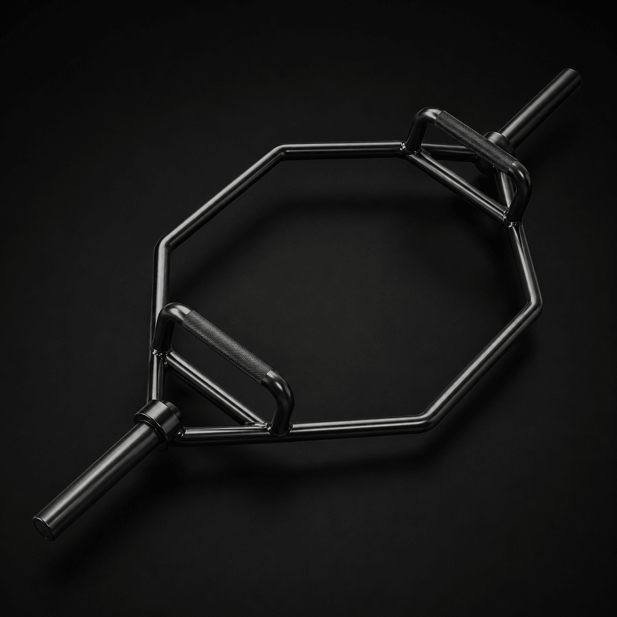 Barra hexagonal negra 141 cm para peso muerto - catfit