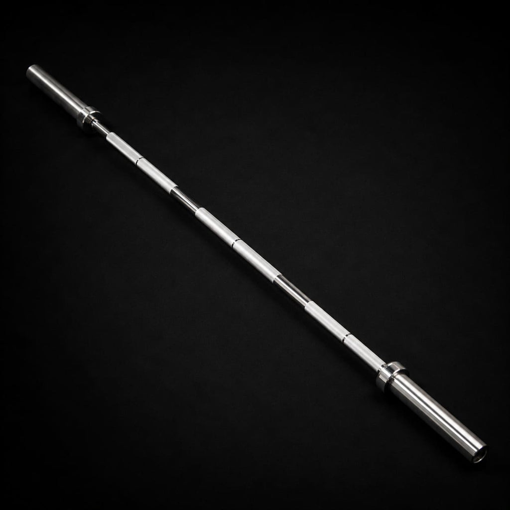Barra Olímpica CATFIT de 20 kg y 2,20 mts, ideal para sentadillas, peso muerto y press. Resistente y lista para entrenamientos exigentes en casa.
