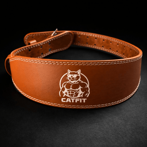 Cinturón de Levantamiento de Pesas CATFIT de Cuero - catfit