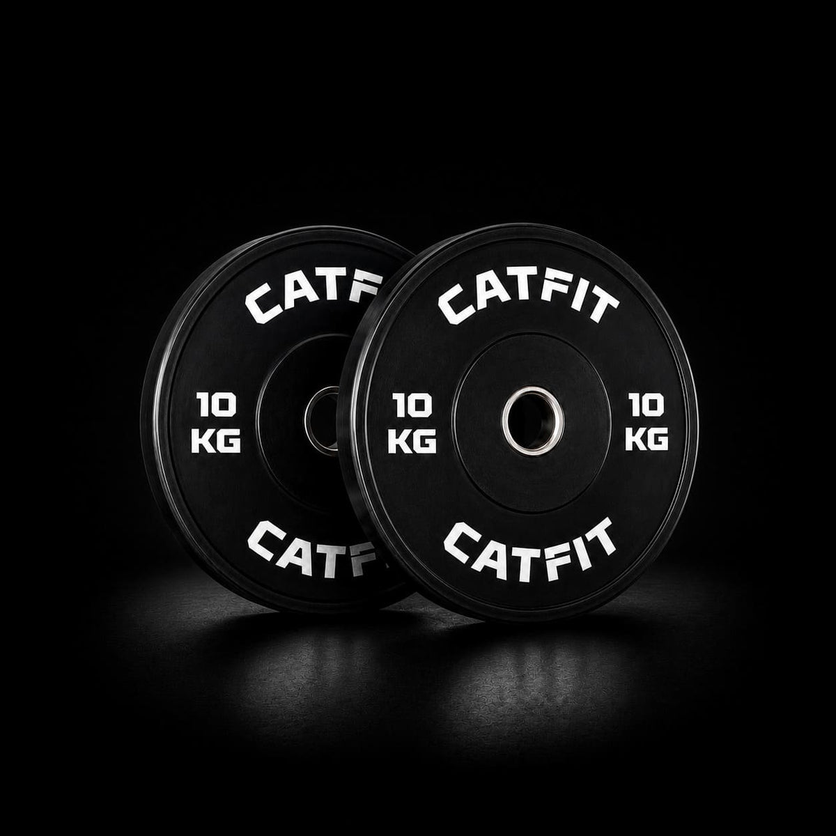 PACK DE DISCOS BUMPER OLÍMPICOS CATFIT — 100 KG + BARRA OLÍMPICA 20 KG