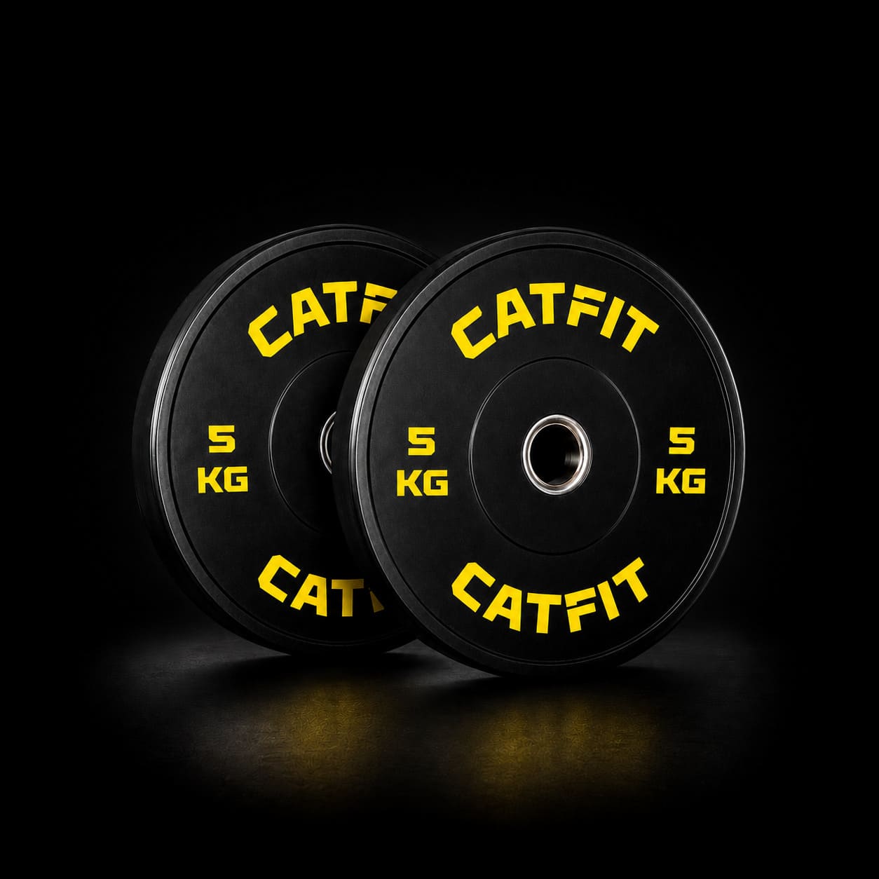 PACK CATFIT — BARRA CURL Z OLÍMPICA NEGRA  + PAR DE DISCOS 5 KG + SEGUROS