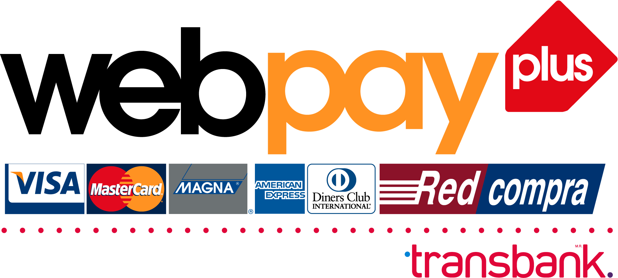 Pago seguro con Webpay Plus, Visa, Mastercard, Redcompra y Transbank