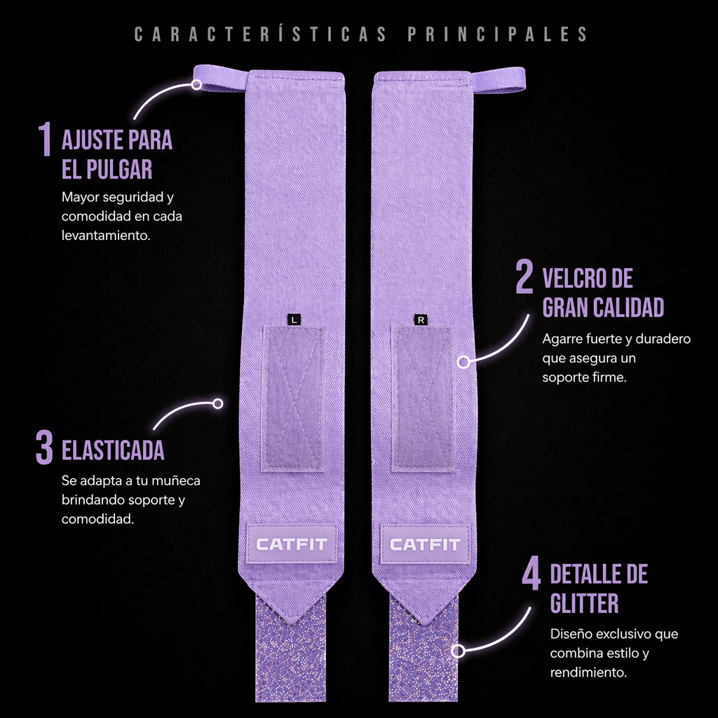 Muñequeras de Gym Ajustables | CATFIT Chile - catfit