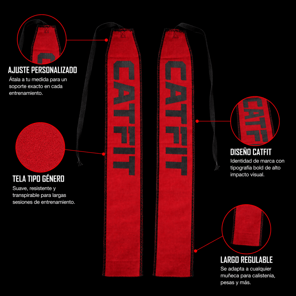 Muñequeras de Gym Ajustables | CATFIT Chile - catfit