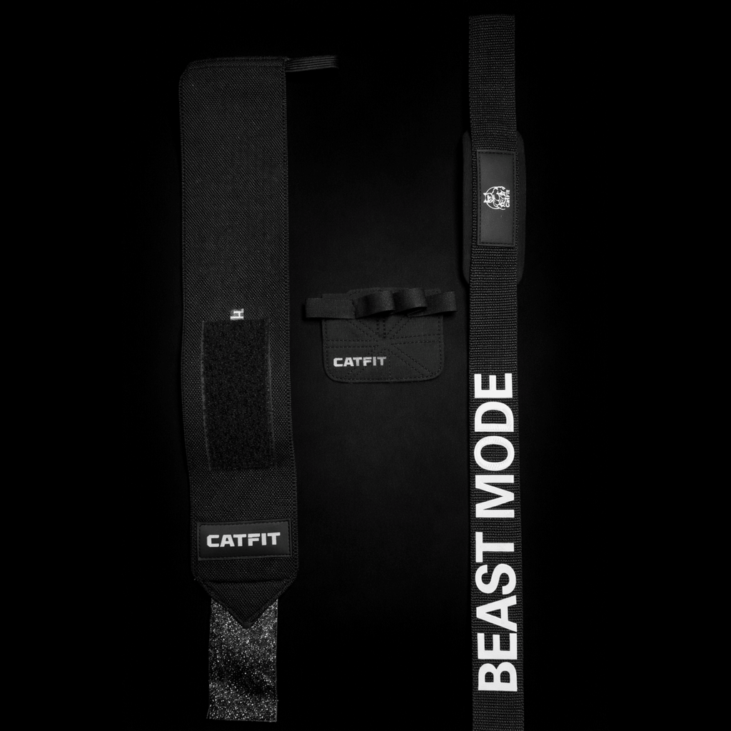 PACK BLACK Straps+Callera+Muñequera CATFIT - catfit