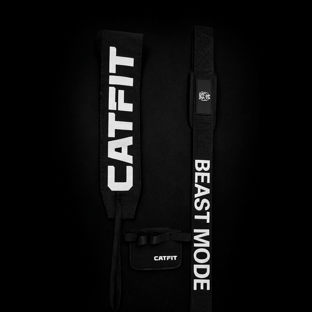 PACK BLACK Straps+Callera+Muñequera CATFIT - catfit