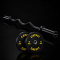PACK CATFIT — BARRA CURL Z OLÍMPICA NEGRA + PAR DE DISCOS 5 KG + SEGUROS - catfit