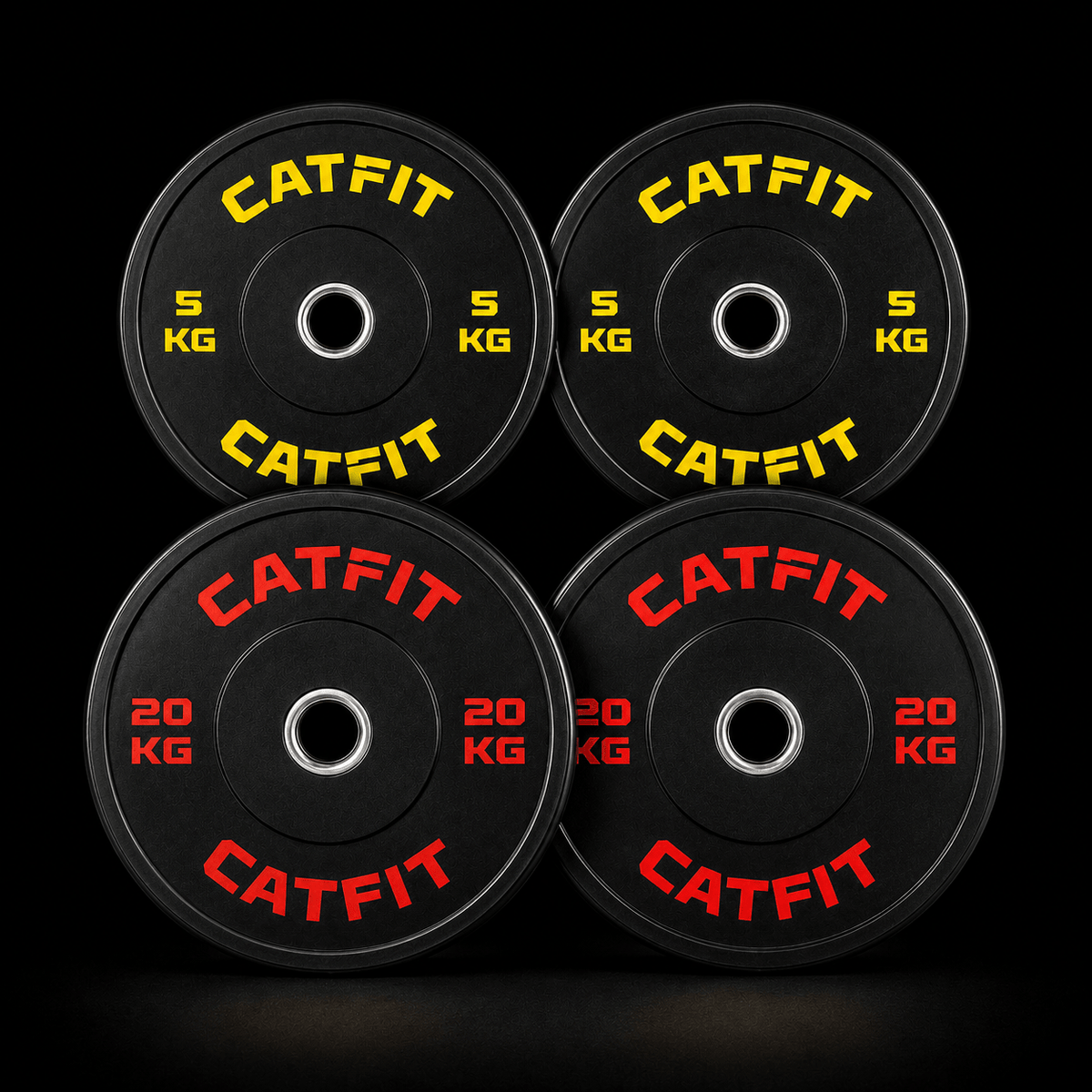PACK DE DISCOS BUMPER OLÍMPICOS CATFIT — 50 KG - catfit