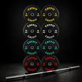 Pack de discos bumpers olimpicos catfit 100 kg + Barra olimpica de 20 kg 2.20 mts - catfit