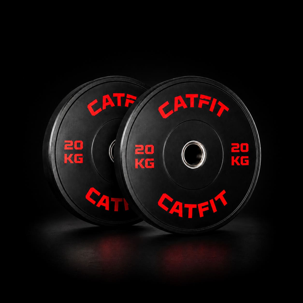 Pack de discos olimpicos bumpers 100 kg - catfit