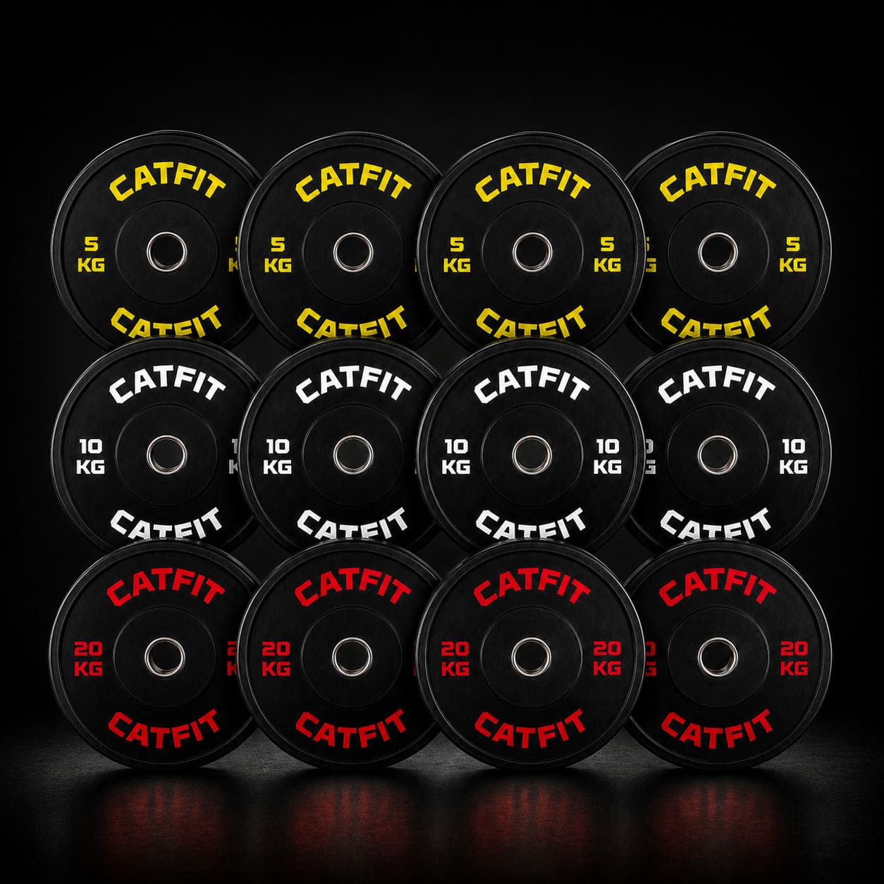 Pack Discos Bumper Olímpicos CATFIT 140 kg - catfit