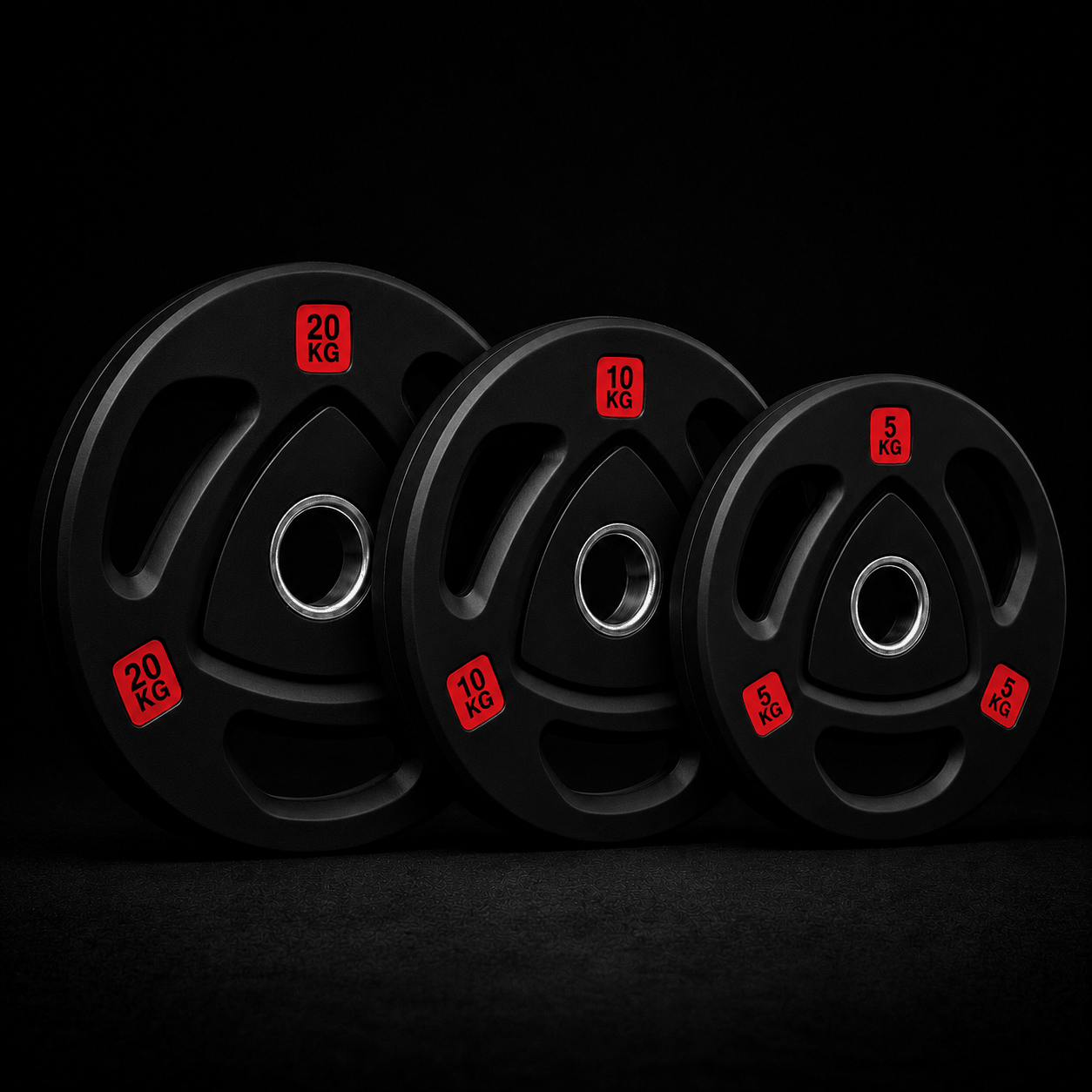 Pack Discos Olímpicos Triple Agarre 70 kg CATFIT – 50 mm - catfit