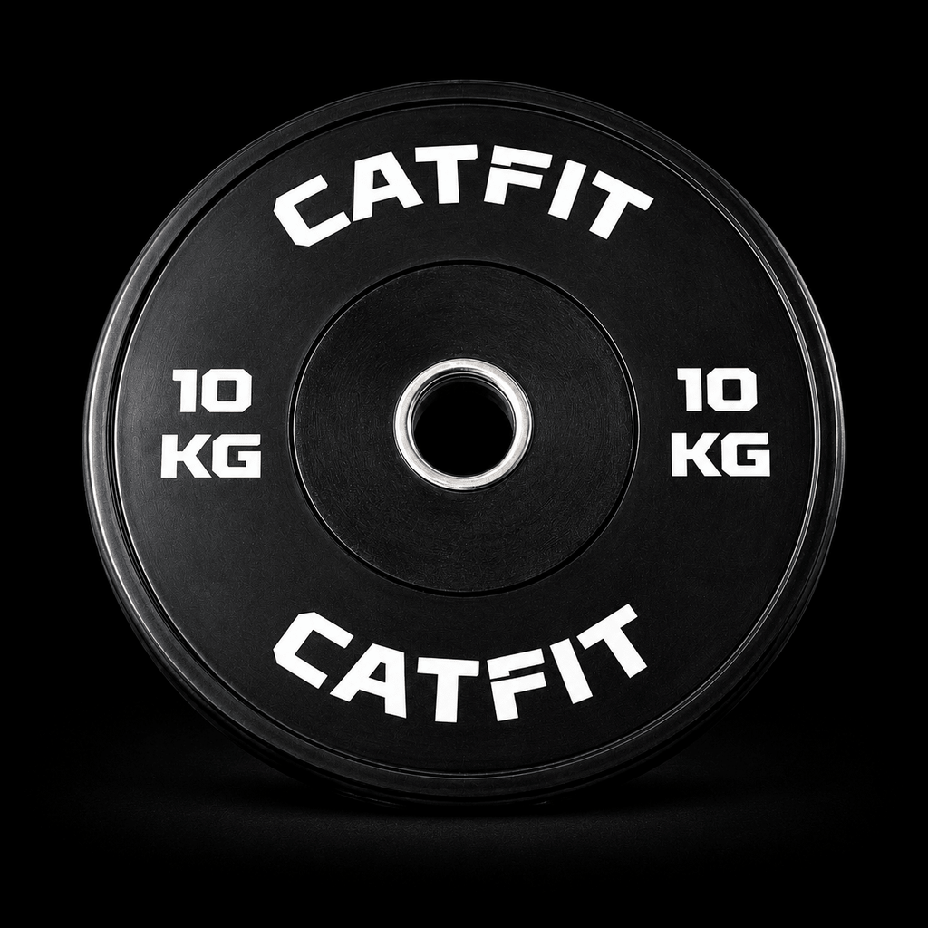 Par de discos bumper CATFIT 10 kg para barra olímpica - catfit