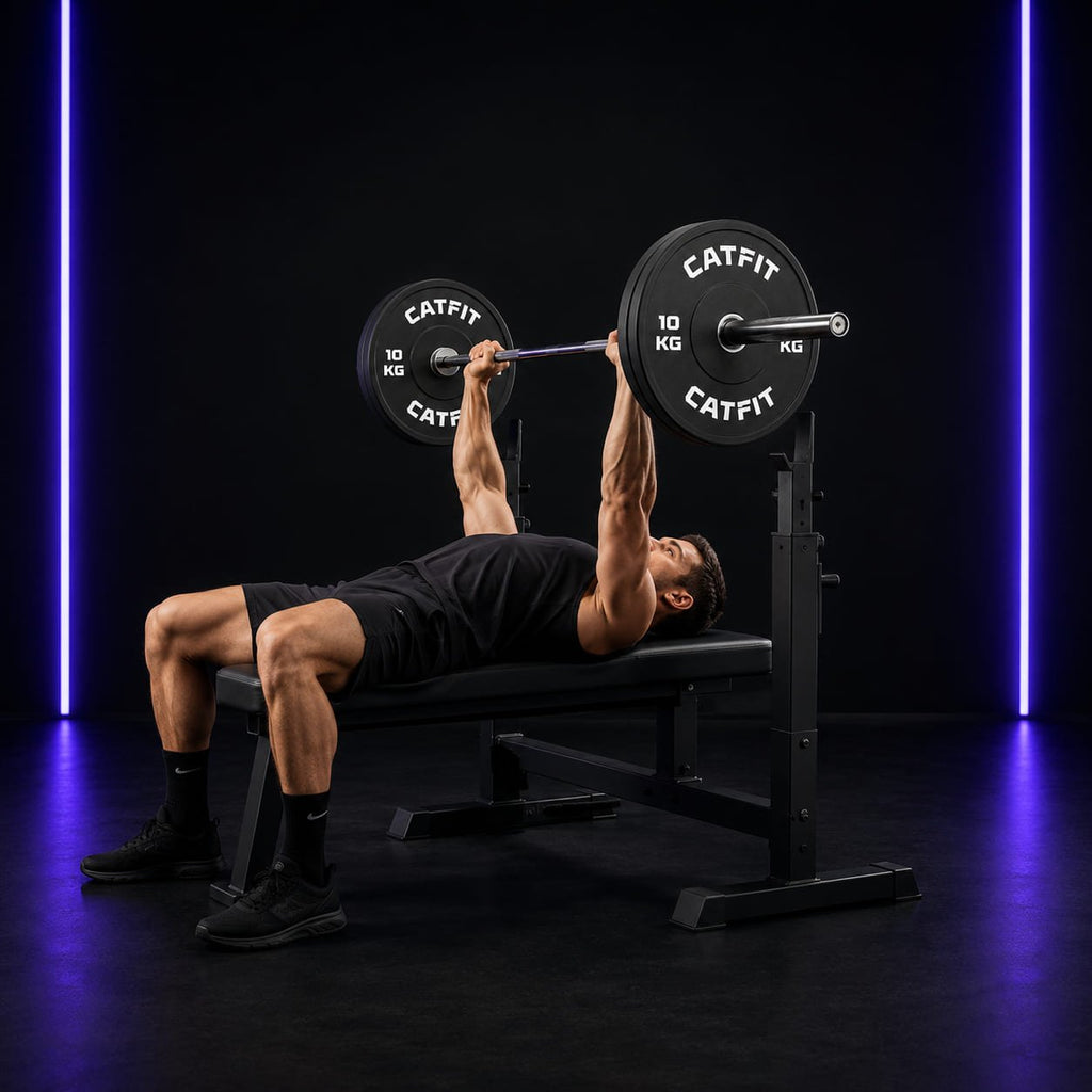 Par de discos bumper CATFIT 10 kg para barra olímpica - catfit