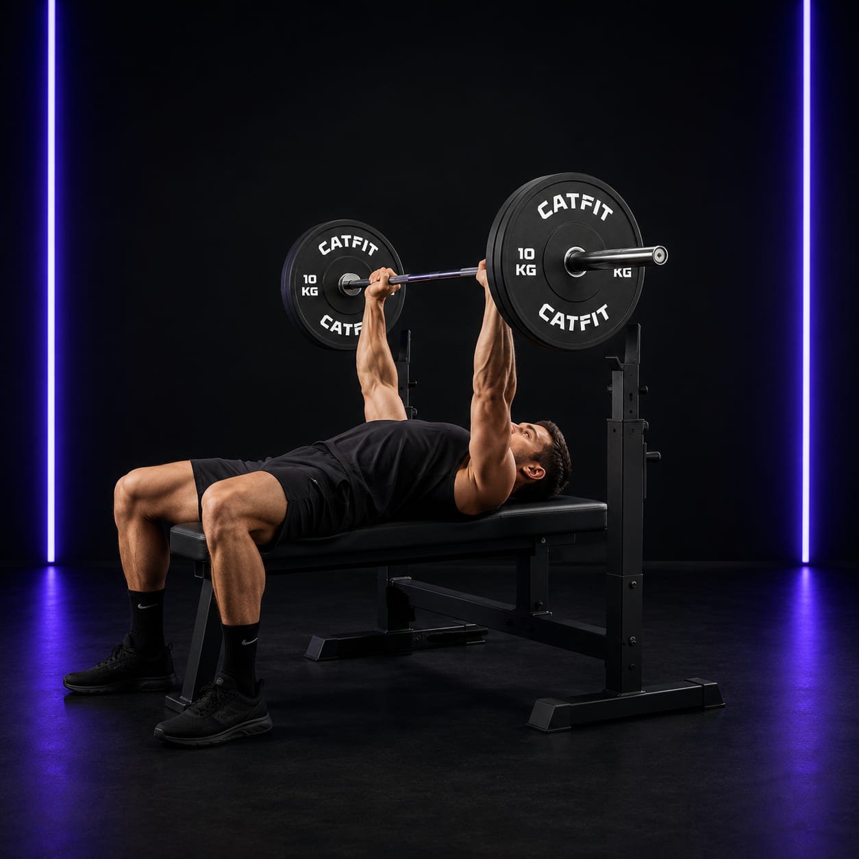 Par de discos bumper CATFIT 10 kg para barra olímpica - catfit