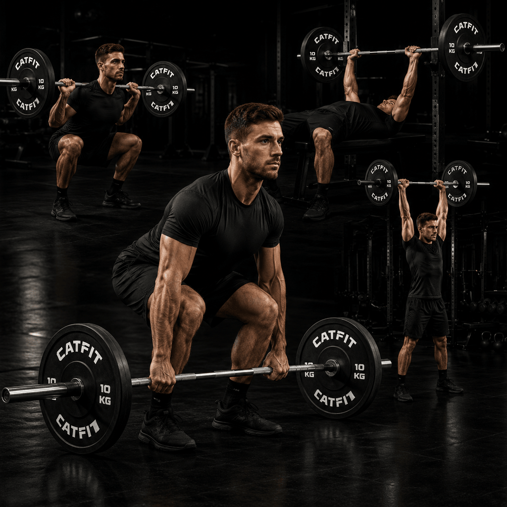 Par de discos bumper CATFIT 10 kg para barra olímpica - catfit