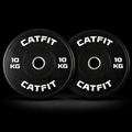 Par de discos bumper CATFIT 10 kg para barra olímpica - catfit
