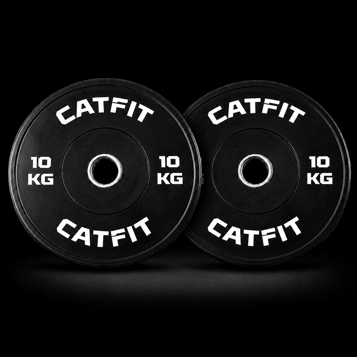 Par de discos bumper CATFIT 10 kg para barra olímpica - catfit