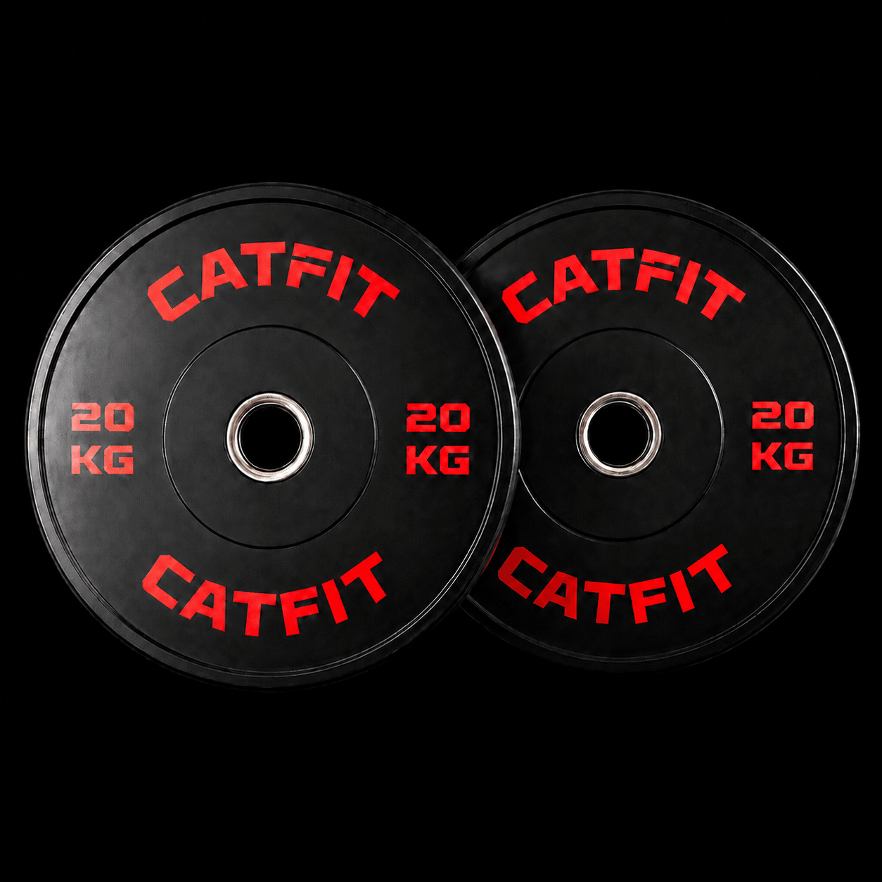 Par de discos bumper CATFIT 20 kg para barra olímpica - catfit