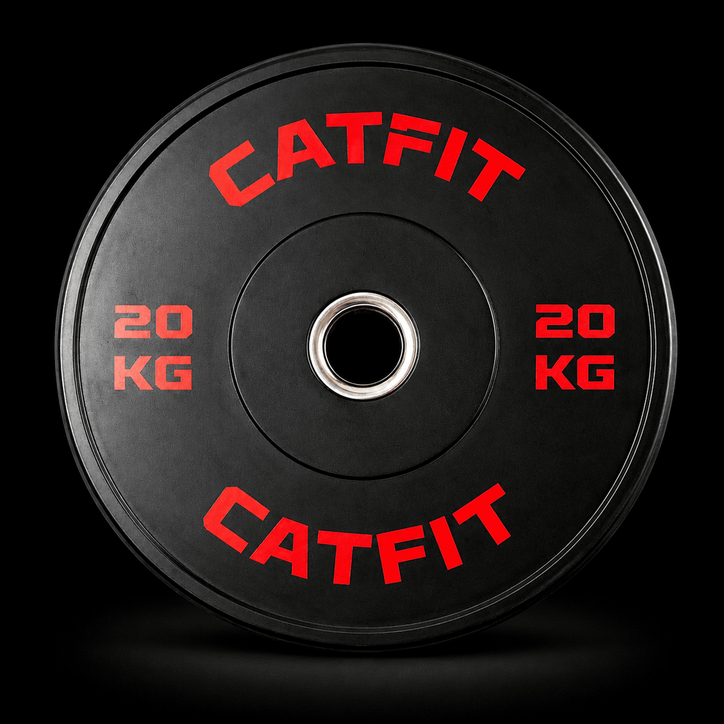 Par de discos bumper CATFIT 20 kg para barra olímpica - catfit