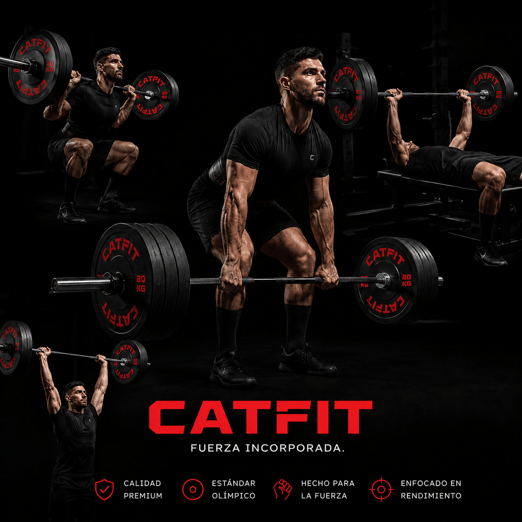 Par de discos bumper CATFIT 20 kg para barra olímpica - catfit