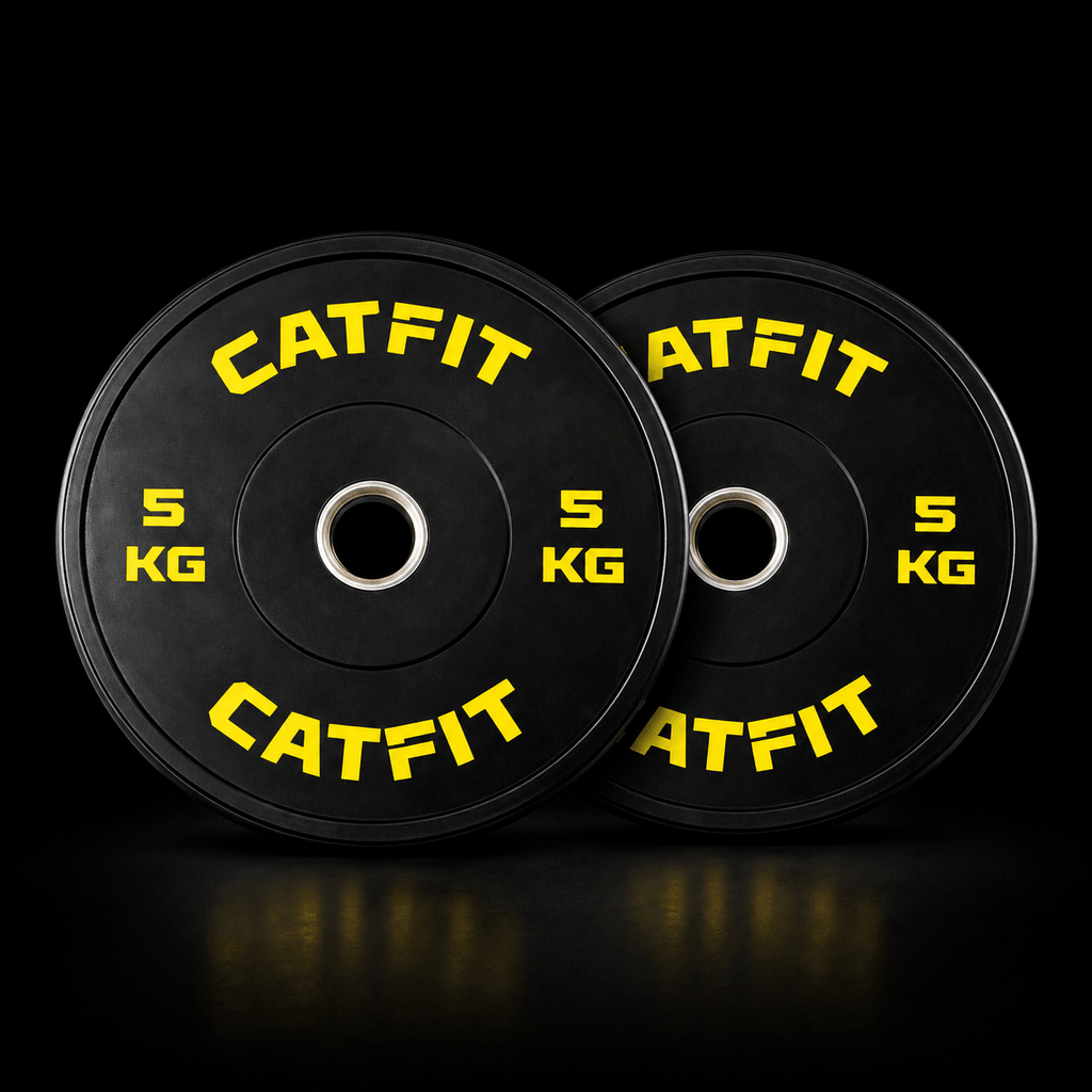 Par de discos bumper CATFIT 5 kg para barra olímpica - catfit