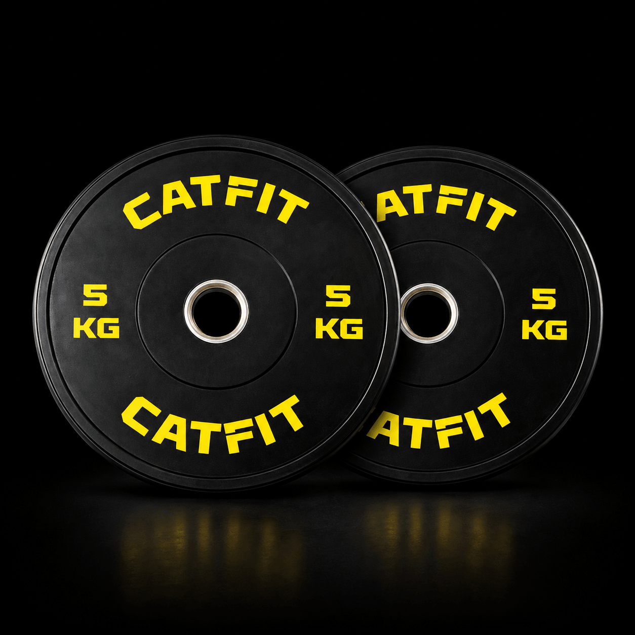 Par de discos bumper CATFIT 5 kg para barra olímpica - catfit