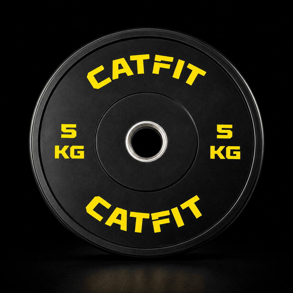 Par de discos bumper CATFIT 5 kg para barra olímpica - catfit