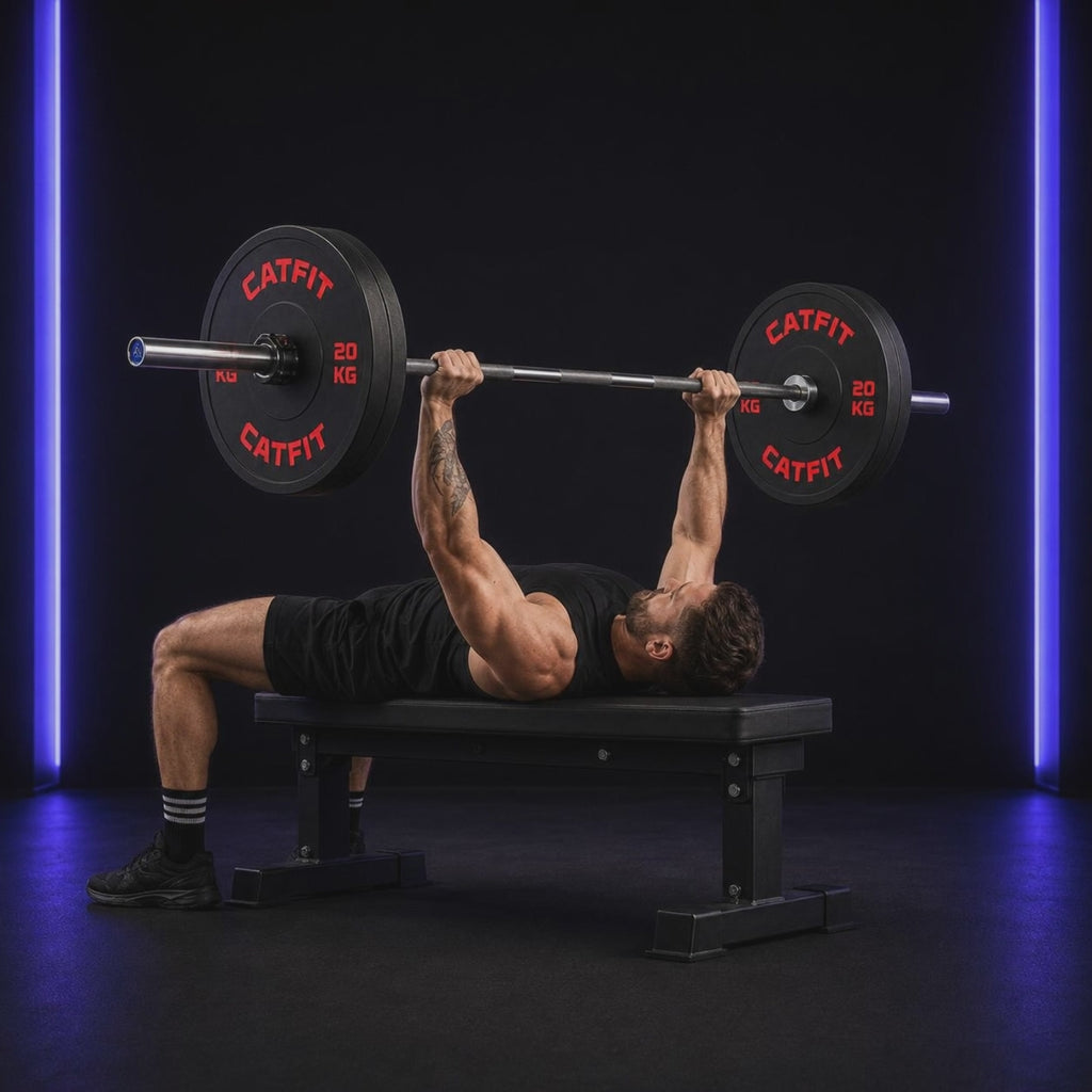 PAR DE DISCOS BUMPER OLÍMPICOS CATFIT — 20 KG C/U