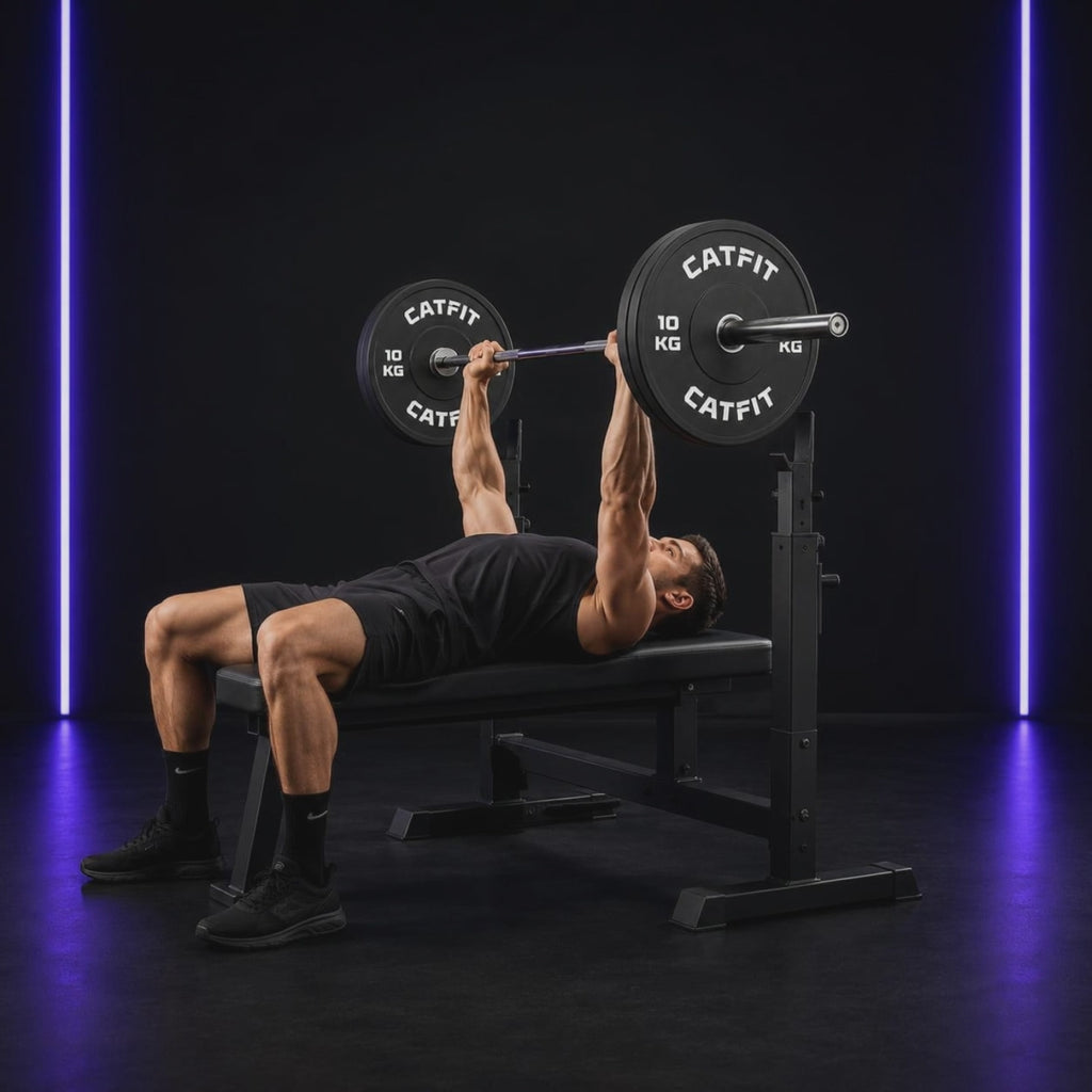 PAR DE DISCOS BUMPER OLÍMPICOS CATFIT — 10 KG C/U