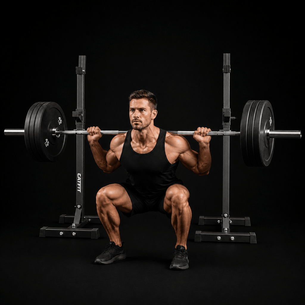 Rack Regulable para Sentadillas y Press de Banca — CATFIT - catfit
