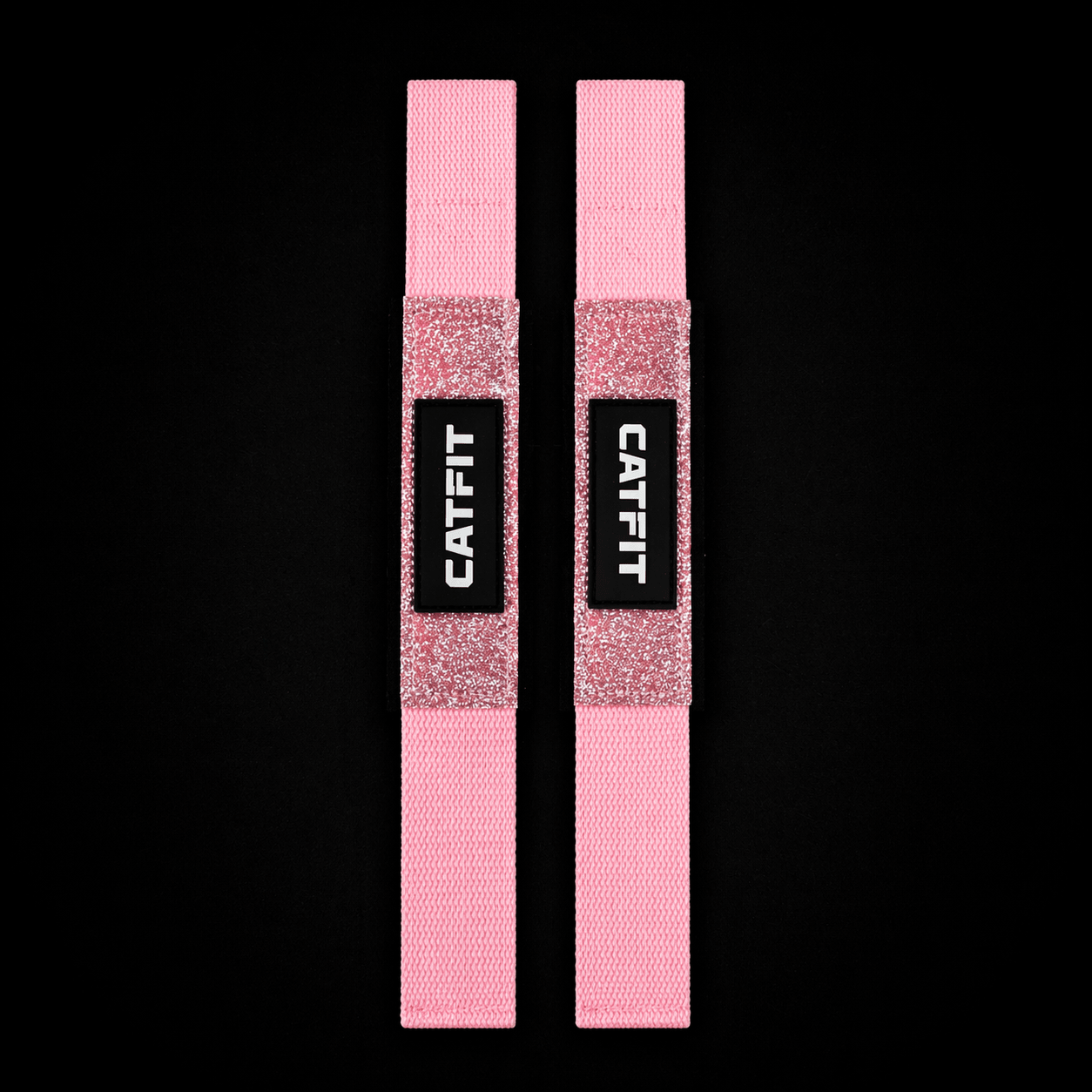 Straps de Levantamiento CATFIT con Glitter | Muñequeras para Peso Muerto y Espalda - catfit