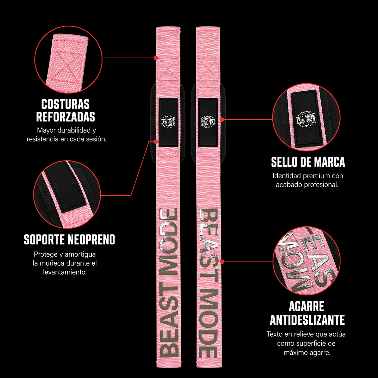 Straps para Gym CATFIT "BEAST MODE" - catfit