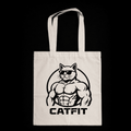 Totebag Beige CATFIT para Gym | Bolso de Tela Resistente para Entrenamiento y Uso Diario - catfit
