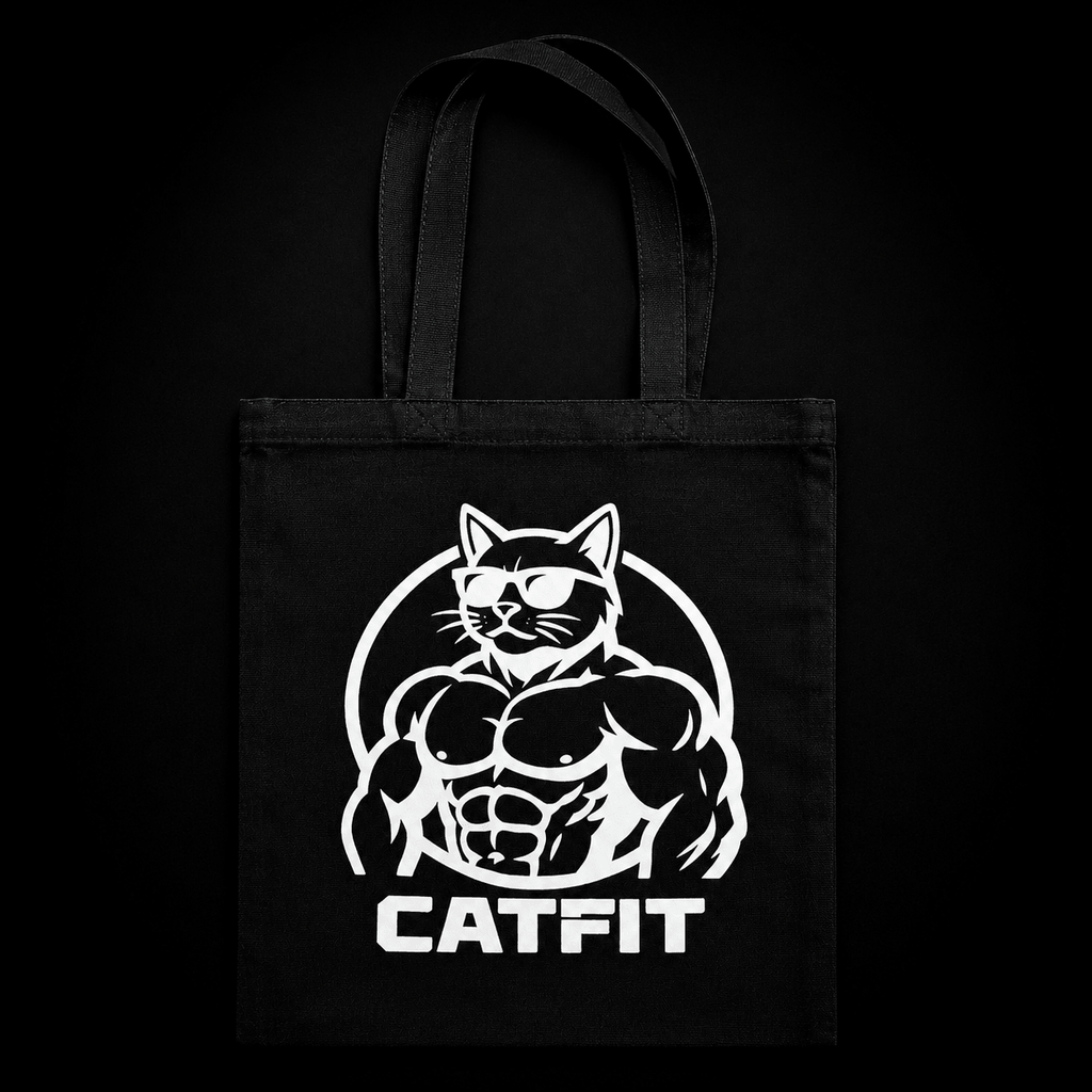 Totebag CATFIT para Gym | Bolso de Tela Resistente para Entrenamiento y Uso Diario - catfit